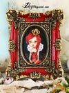 'Red Heart Queen' : Oil painting 9.84x12.6"
