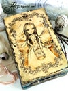 'Windswept' : Decorated wooden box 10.2x6.7x3.9"