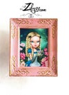 'Alice' : Miniature Fine art print inside handpainted frame=LAST ONE!!