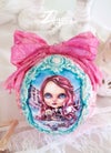 'Snowglobes' : Handmade Decorated Christmas ball 4.7"/12cm
