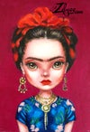 'Frida' : Acrylics' painting 5x7"