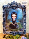 'Wednesday Addams 2021' : Oil painting 15.74x22.8"=50% OFF!!