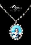 'Frostine' (Candyland) : Resin-cured Cameo necklace