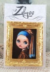 'Pearl Earring' : Fine art print inside miniature frame